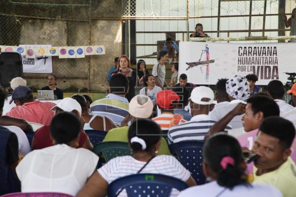 Una caravana con siete valencianos denuncia la crisis humanitaria en Colombia